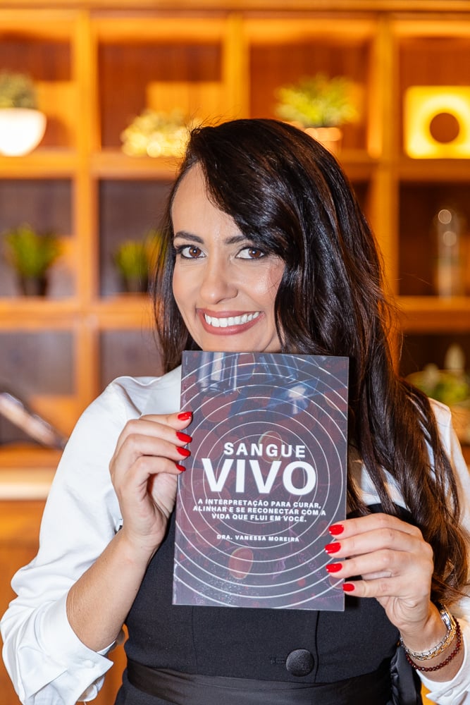 Microscope view of blood cells